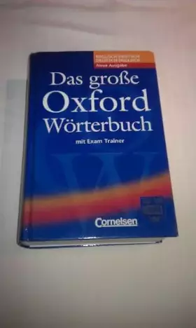 Couverture du produit · Das große Oxford Wörterbuch: Englisch - Deutsch / Deutsch - Englisch