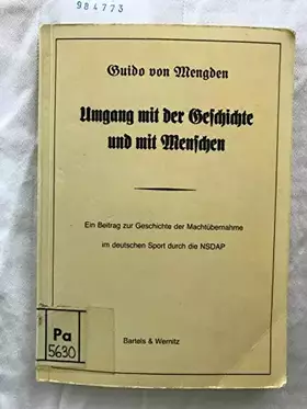 Couverture du produit · Umgang mit der Geschichte und mit Menschen