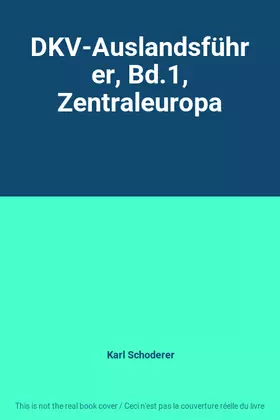 Couverture du produit · DKV-Auslandsführer, Bd.1, Zentraleuropa