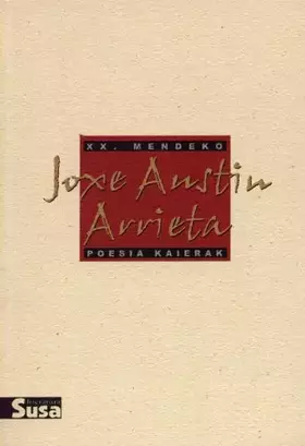 Couverture du produit · Joxe austin arrieta - xx.mendeko poesia kaierak