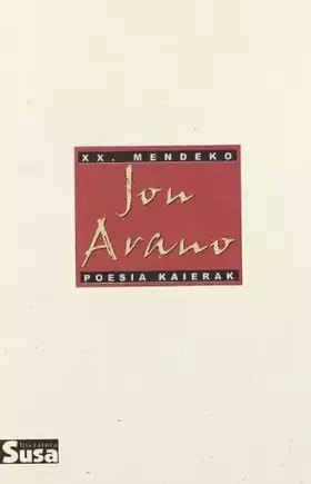 Couverture du produit · Jon arano - xx.mendeko poesia kaierak