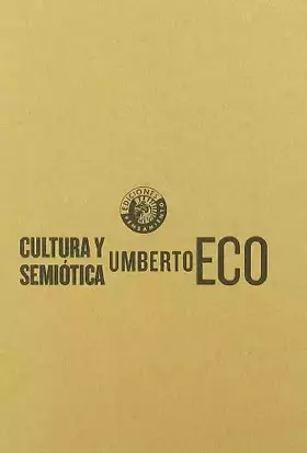 Couverture du produit · Cultura Y Semiotica