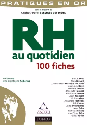 Couverture du produit · RH au quotidien - 100 fiches