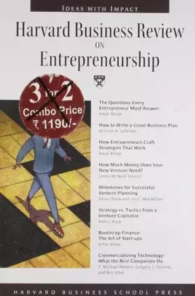 Couverture du produit · Harvard Business Review on Entrepreneurship ("Harvard Business Review" Paperback)