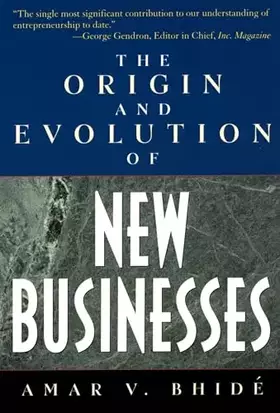 Couverture du produit · The Origin and Evolution of New Businesses