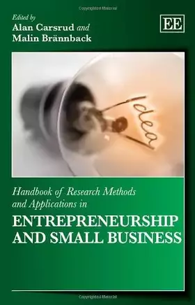 Couverture du produit · Handbook of Research Methods and Applications in Entrepreneurship and Small Business (Handbooks of Research Methods and Applica