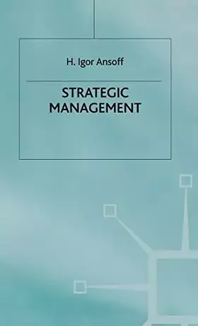 Couverture du produit · Strategic Management