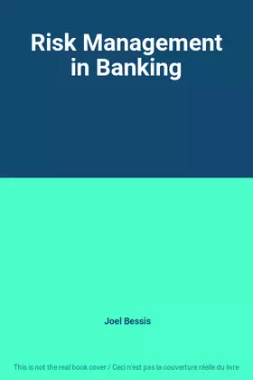 Couverture du produit · Risk Management in Banking