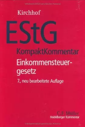 Couverture du produit · EStG KompaktKommentar