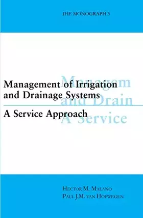 Couverture du produit · Management of Irrigation and Drainage Systems