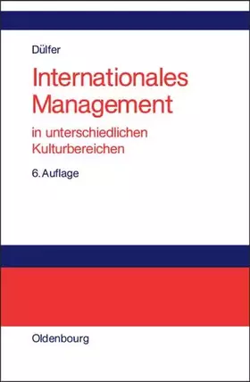 Couverture du produit · Internationales Management in unterschiedlichen Kulturbereichen