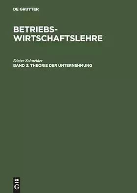 Couverture du produit · Betriebswirtschaftslehre, Bd.3
