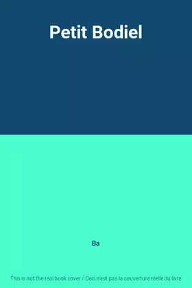 Couverture du produit · Petit Bodiel