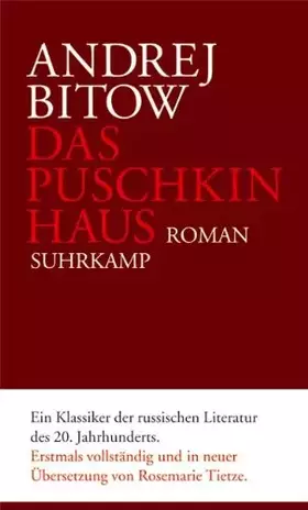 Couverture du produit · Das Puschkinhaus: Roman
