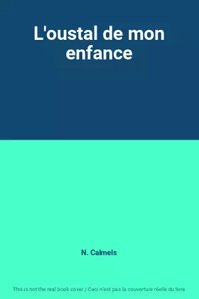 Couverture du produit · L'oustal de mon enfance