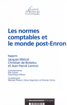 Couverture du produit · Les normes comptables et le monde post-Enron