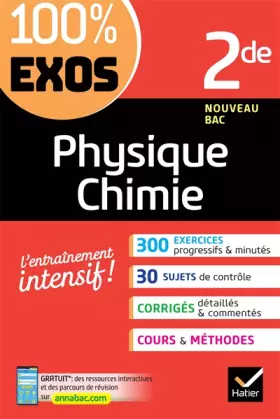 Couverture du produit · Physique-Chimie 2de: exercices résolus - Nouveau programme de Seconde