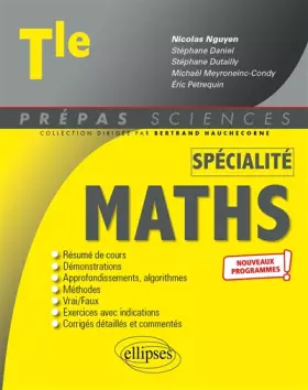 Couverture du produit · Spécialité Mathématiques Tle