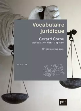 Couverture du produit · Vocabulaire juridique