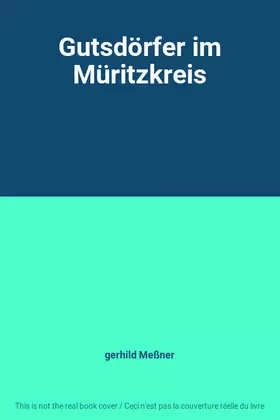 Couverture du produit · Gutsdörfer im Müritzkreis