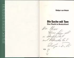 Couverture du produit · Die Sache mit Tom: Eine Flucht in Deutschland