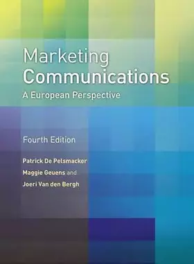 Couverture du produit · Marketing Communications: A European Perspective
