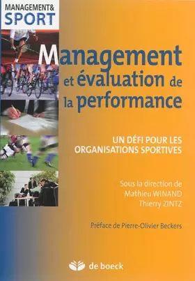 Couverture du produit · Management et évaluation de la performance: Un défi pour les organisations sportives