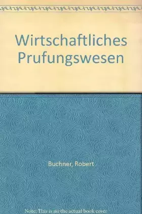 Couverture du produit · Wirtschaftliches Prüfungswesen