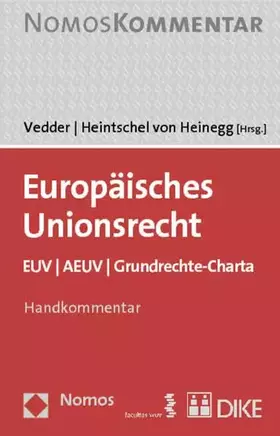 Couverture du produit · Europäisches Unionsrecht: EUV | AEUV | Grundrechte-Charta