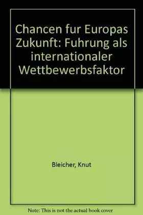 Couverture du produit · Chancen für Europas Zukunft