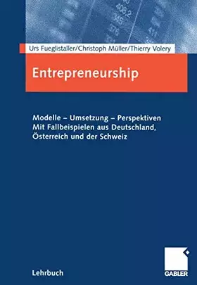 Couverture du produit · Entrepreneurship: Modelle - Umsetzung - Perspektiven