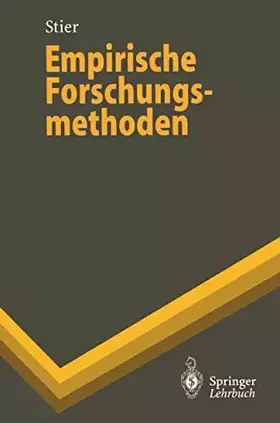 Couverture du produit · Empirische Forschungsmethoden (Springer-Lehrbuch)