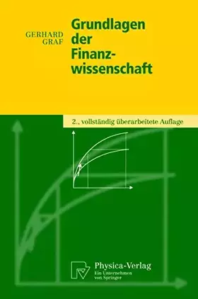 Couverture du produit · Grundlagen der Finanzwissenschaft (Physica-Lehrbuch)