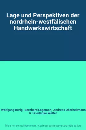 Couverture du produit · Lage und Perspektiven der nordrhein-westfälischen Handwerkswirtschaft