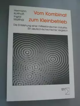 Couverture du produit · Vom Kombinat zum Kleinbetrieb: Die Entstehung einer mittelständischen Industrie. Ein deutsch-tschechischer Vergleich