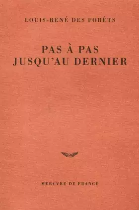 Couverture du produit · Pas à pas jusqu'au dernier
