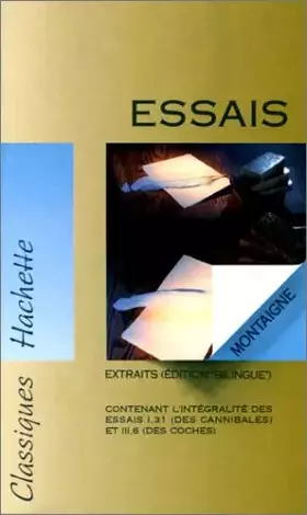 Couverture du produit · Les Essais