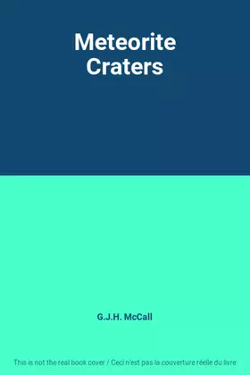 Couverture du produit · Meteorite Craters
