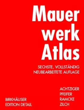 Couverture du produit · Mauerwerk Atlas (Konstruktionsatlanten)