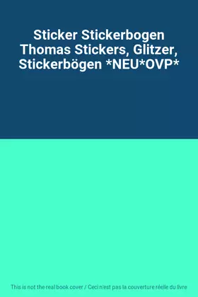 Couverture du produit · Sticker Stickerbogen Thomas Stickers, Glitzer, Stickerbögen *NEU*OVP*