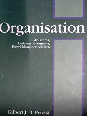 Couverture du produit · Organisation
