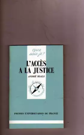 Couverture du produit · L'accès à la justice