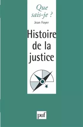 Couverture du produit · Histoire de la justice
