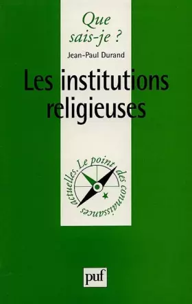 Couverture du produit · Les Institutions religieuses