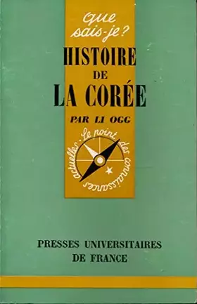 Couverture du produit · Histoire de la Corée - Collection "Que sais-je ?"