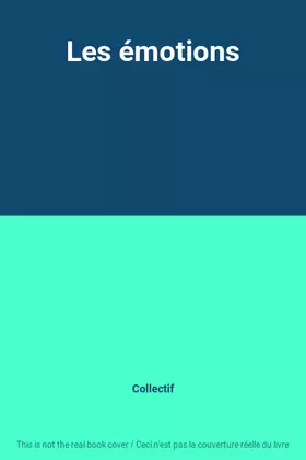 Couverture du produit · Les émotions
