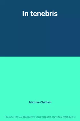 Couverture du produit · In tenebris