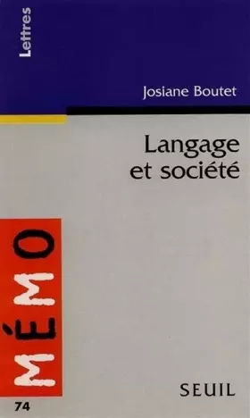 Couverture du produit · Langage et société