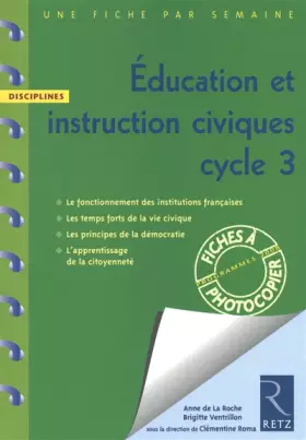 Couverture du produit · Education et instruction civiques