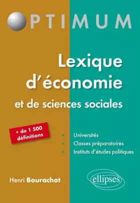 Couverture du produit · Lexique d'Économie et de Sciences Sociales